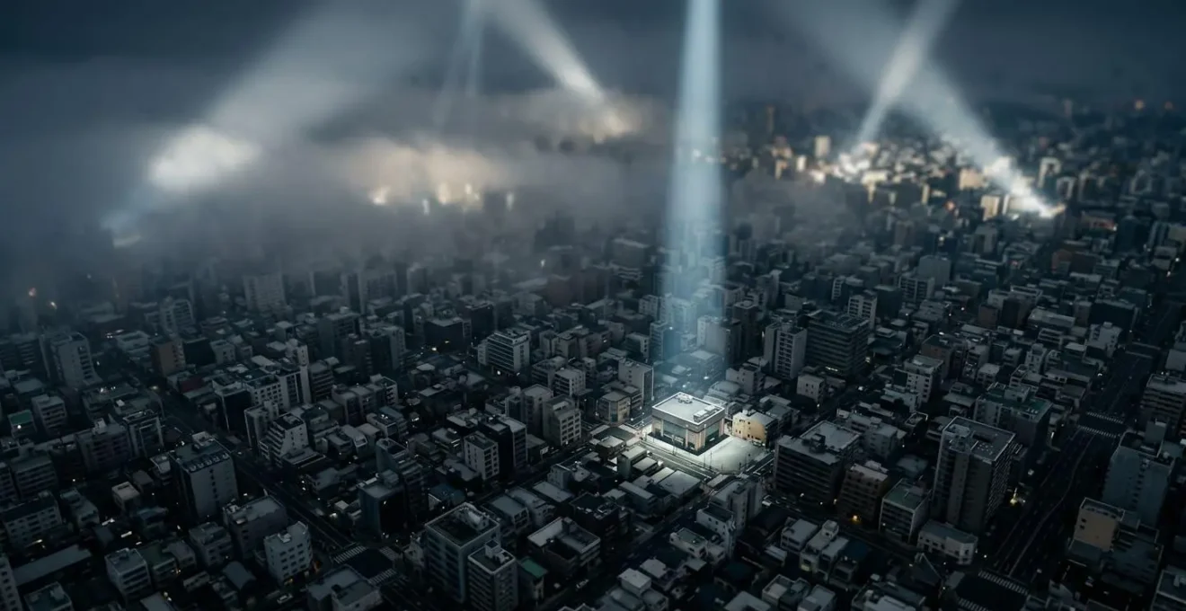 Strategic visual metaphor showing competitive advantage through precision targeting in digital marketing landscape