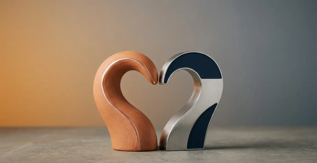 Abstract visual representation of brand personality creating emotional connections and market differentiation