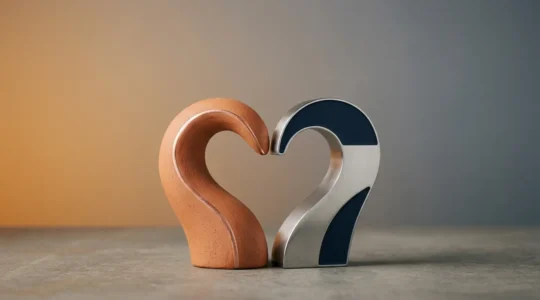 Abstract visual representation of brand personality creating emotional connections and market differentiation