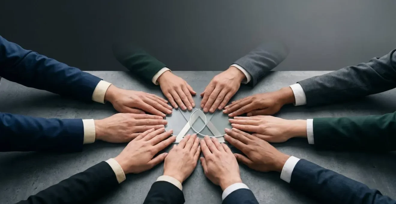 Strategic all-hands meeting orchestration with collective team alignment and transformation