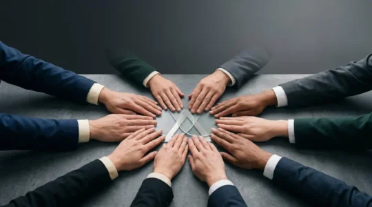 Strategic all-hands meeting orchestration with collective team alignment and transformation